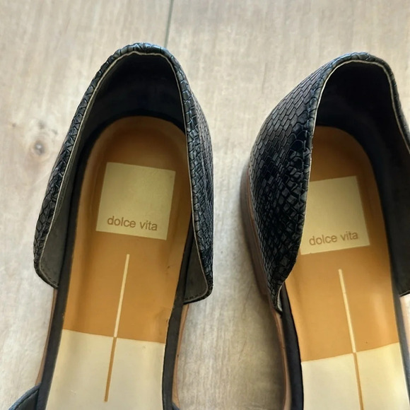 Dolce Vita Kammy Suede Pointed Toe Cutout Flat Sz 9.5 - Picture 4 of 8